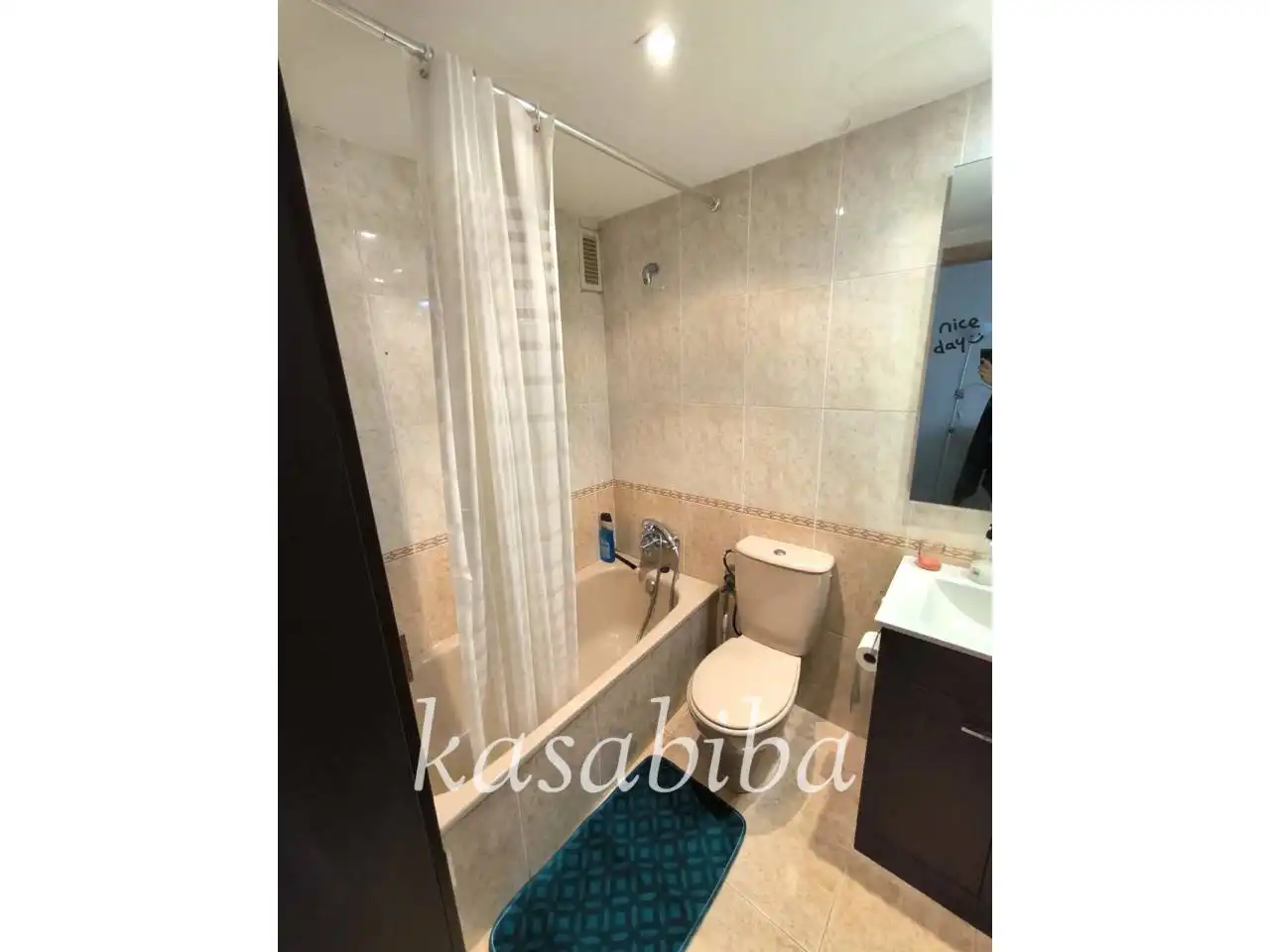 Badezimmer von Wohnung zur Miete in Valencia mit Klimaanlage, Heizung und Möbliert