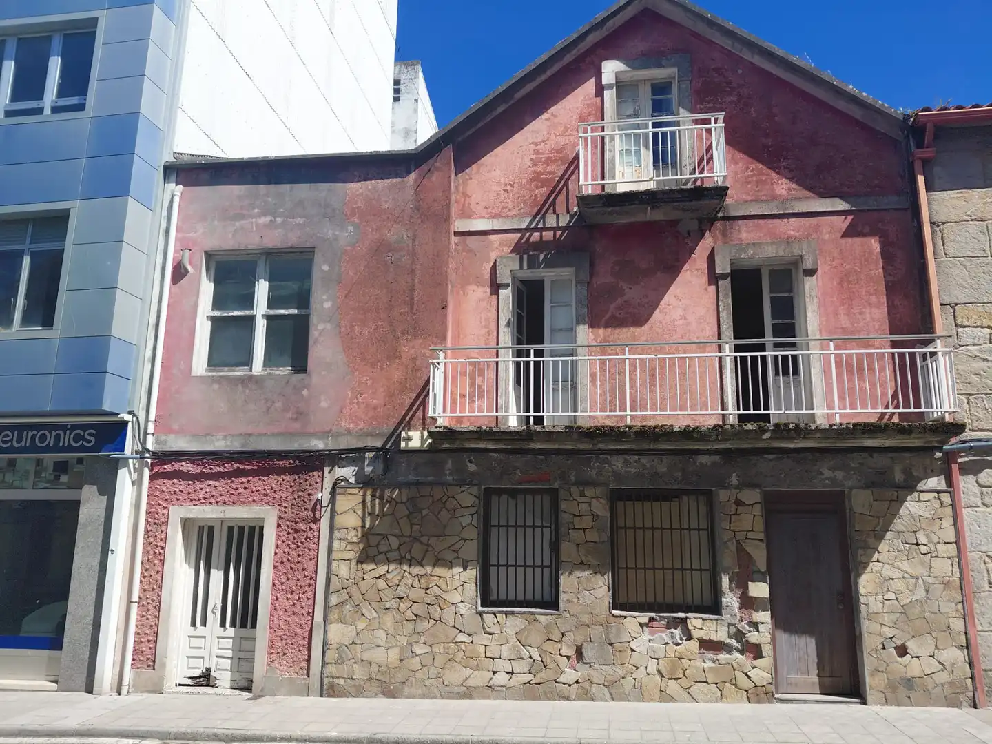 Vista exterior de Casa adosada en venta en Ponteceso con Jardín privado y Trastero