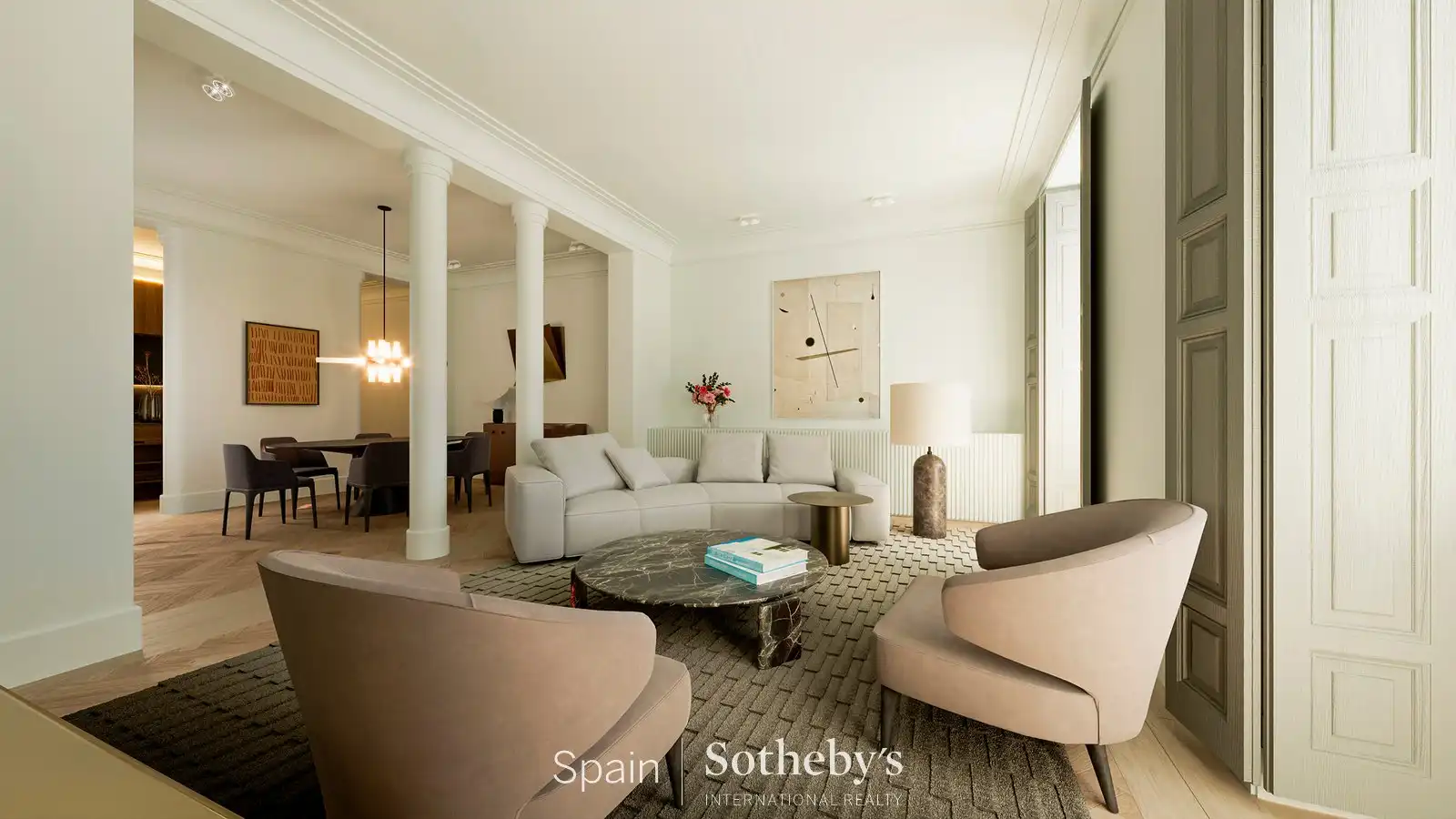 Sala d'estar de Apartament en venda en Madrid amb Aire condicionat, Calefacció i Terrassa