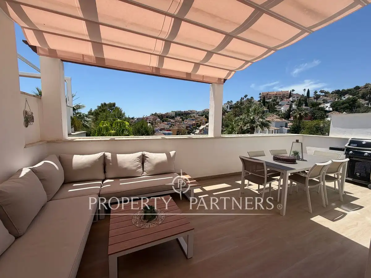 Terrasse von Dachboden zur Miete in Marbella mit Klimaanlage, Heizung und Terrasse