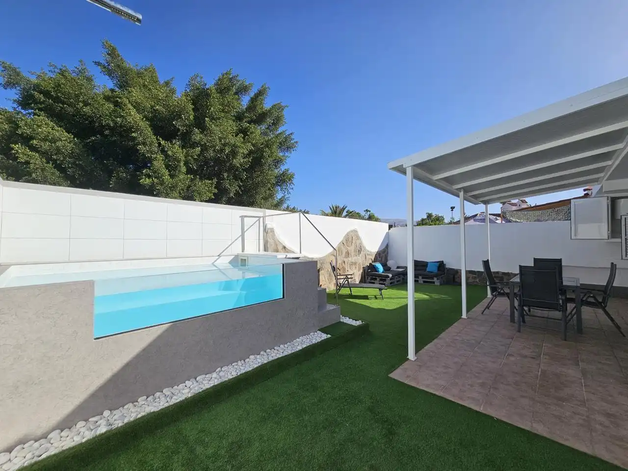 Piscina de Casa o chalet de alquiler en San Bartolomé de Tirajana con Aire acondicionado, Jardín privado y Terraza