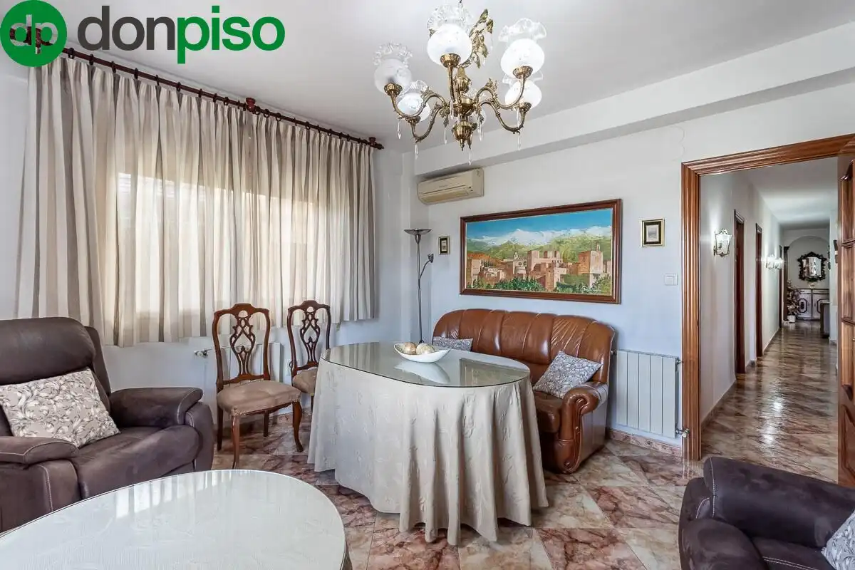 Living room of Flat for sale in Granada  with Air Conditioner, Heating and Terrace