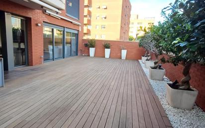 Terrace of Flat for sale in Cornellà de Llobregat  with Air Conditioner, Heating and Private garden