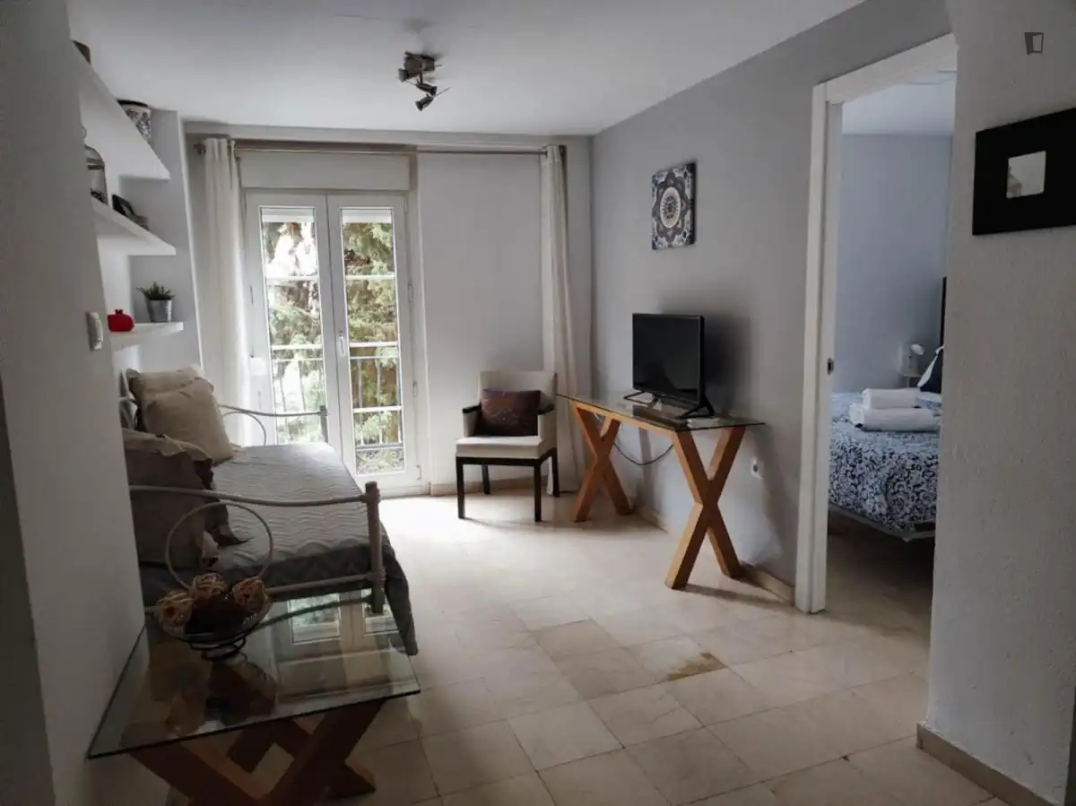 Living room of Apartments for rent in Granada  with Air Conditioner, Furnished and Microwave
