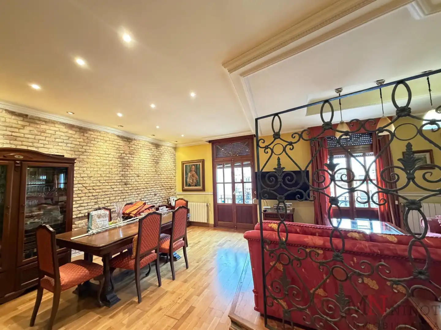 Dining room of Flat for rent in Castellón de la Plana / Castelló de la Plana  with Heating, Parquet flooring and Furnished