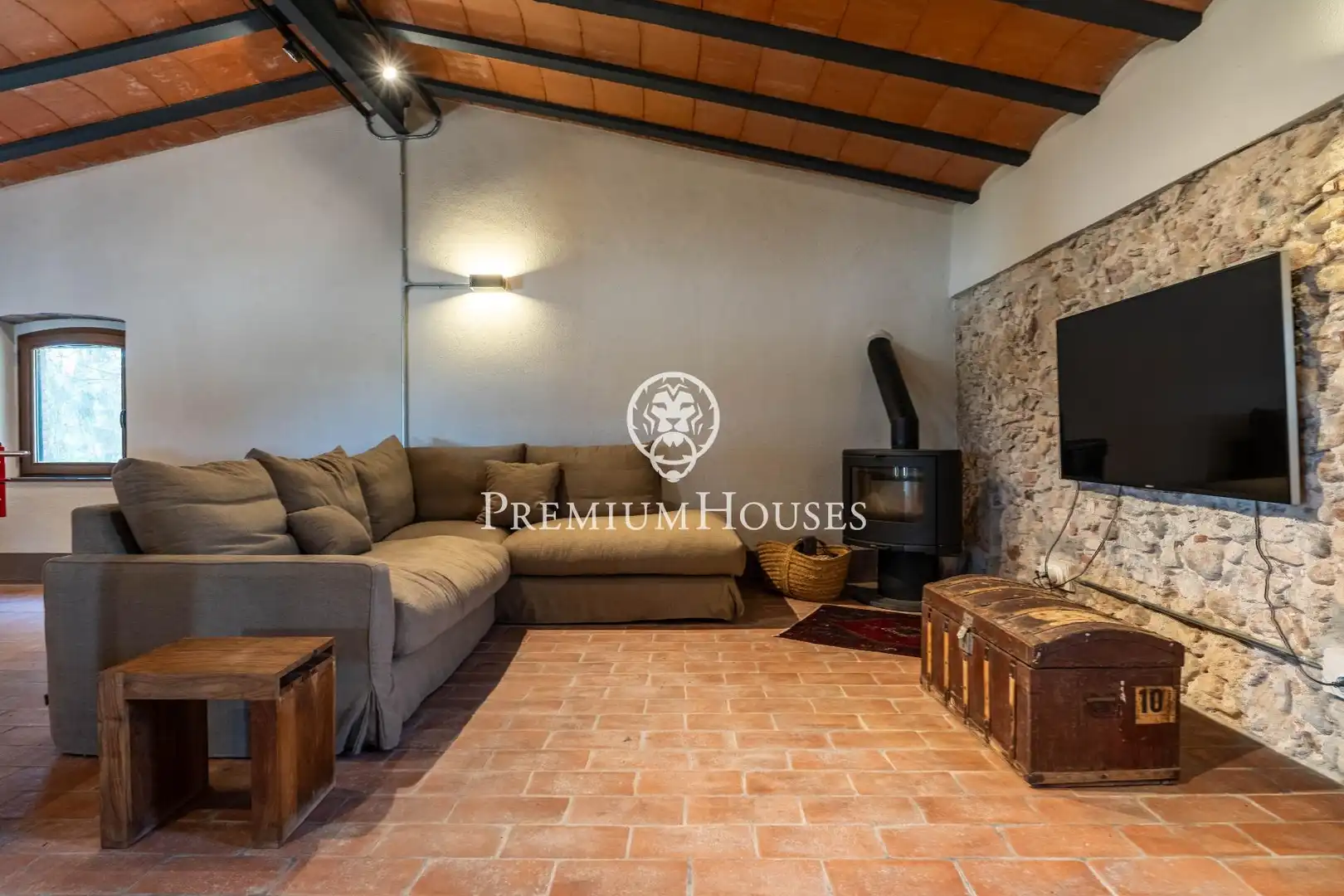 Sala d'estar de Casa o xalet en venda en Riudoms amb Aire condicionat, Calefacció i Jardí privat