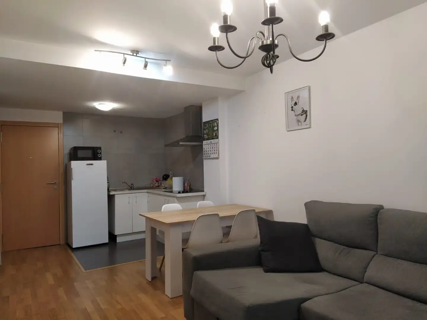 Cocina de Apartamento en venta en Cariño con Calefacción, Parquet y Amueblado