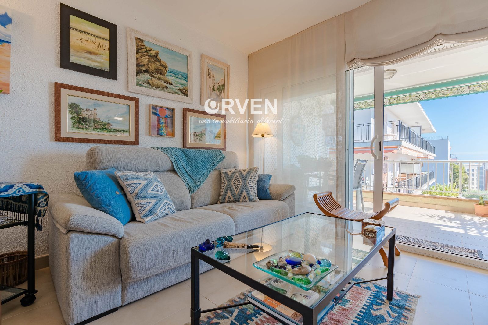 Living room of Flat for sale in Torredembarra  with Heating, Terrace and Alarm