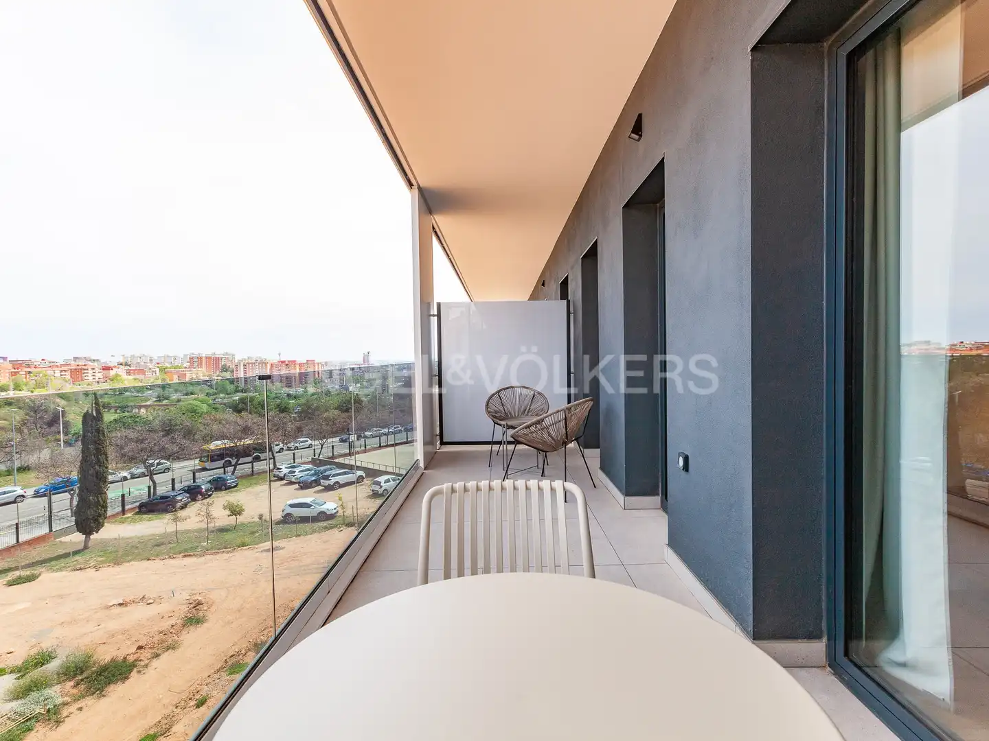 Terraza de Piso de alquiler en Esplugues de Llobregat con Aire acondicionado, Calefacción y Jardín privado