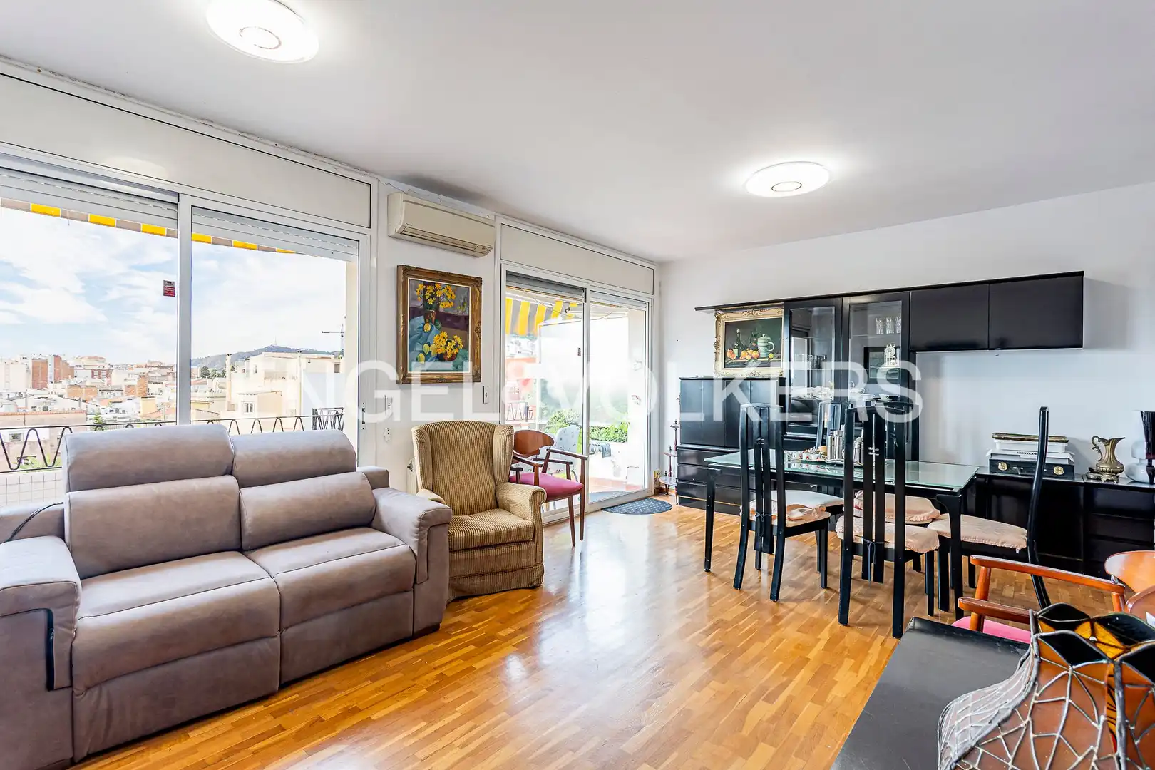 Sala d'estar de Àtic en venda en Sarrià - Sant Gervasi