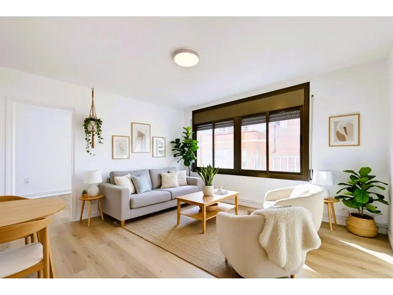 Living room of Flat for sale in Terrassa  with Heating and Parquet flooring