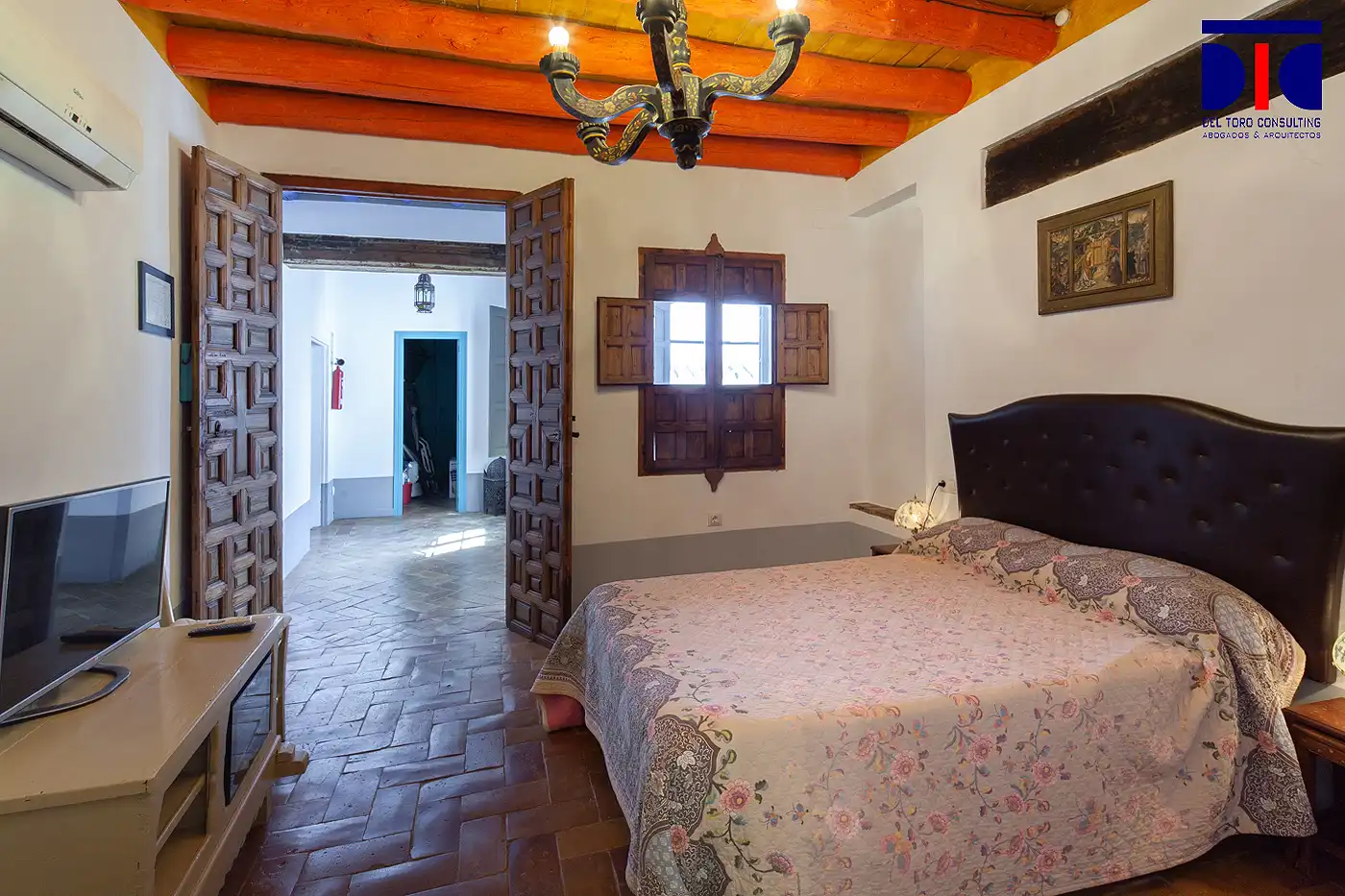 Habitación de Finca rústica en venta en Carmona con Aire acondicionado, Calefacción y Jardín privado