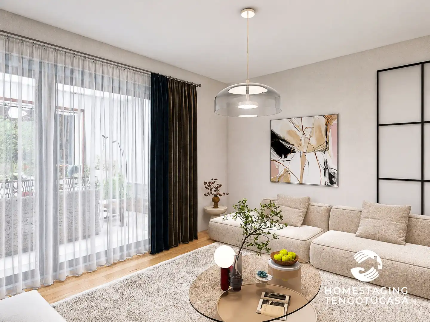 Living room of Attic for sale in Madrid  with Furnished