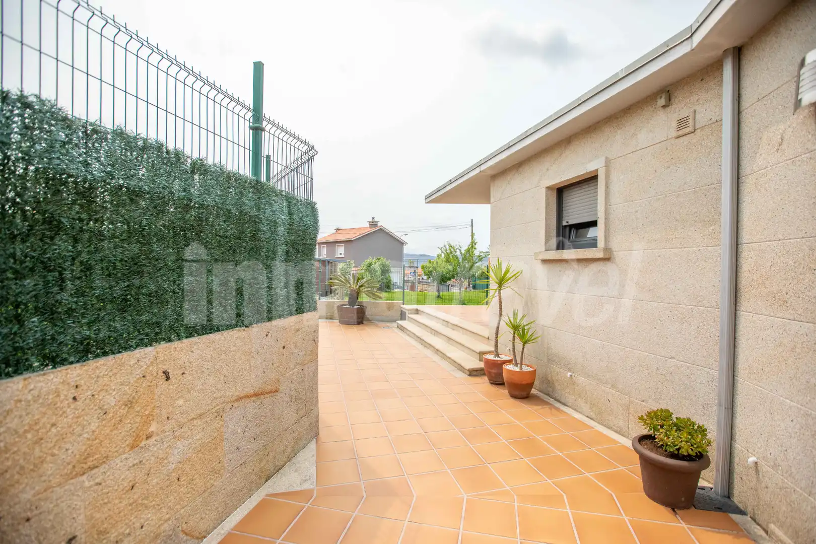 Terraza de Casa o chalet en venta en Sanxenxo con Calefacción, Jardín privado y Parquet