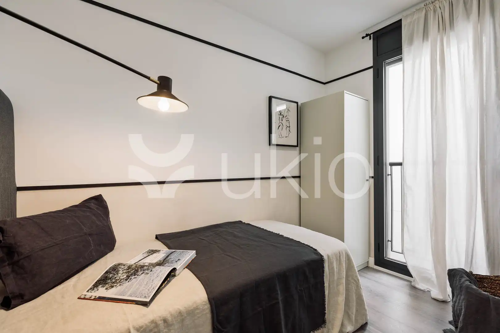 Habitación de Piso de alquiler en Barcelona con Aire acondicionado, Calefacción y Amueblado