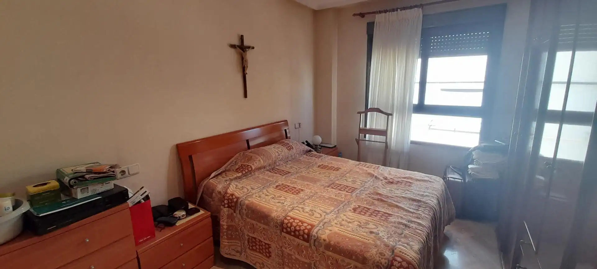 Schlafzimmer von Wohnung zur Miete in Elche / Elx mit Klimaanlage, Möbliert und Balkon