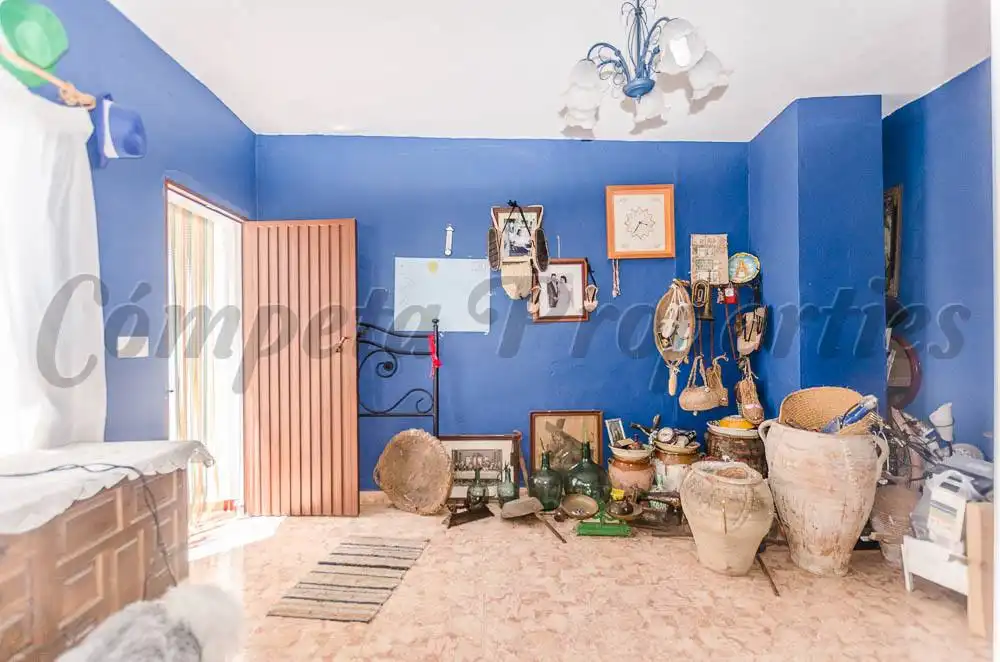 Sala de estar de Casa o chalet en venta en Cómpeta con Terraza, Amueblado y Horno