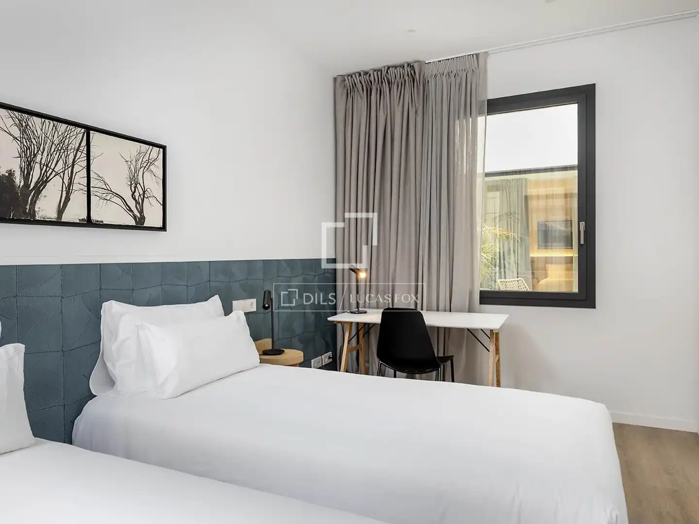Bedroom of Flat for rent in Barcelona  with Air Conditioner, Heating and Parquet flooring