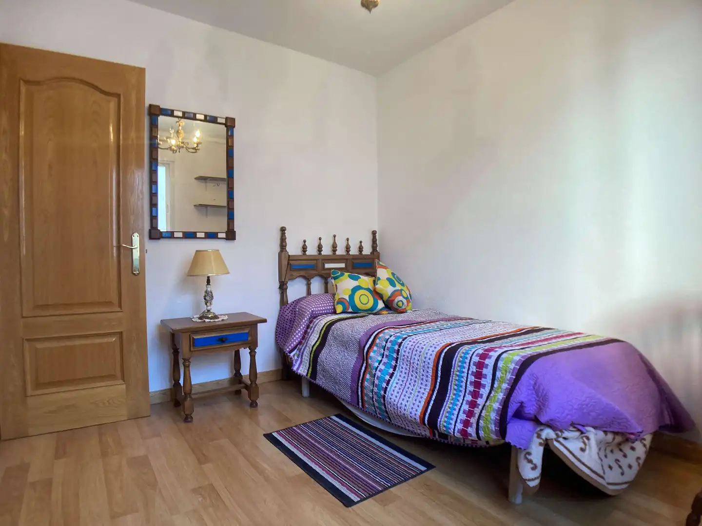 Bedroom of Flat for rent in Móstoles  with Air Conditioner, Heating and Parquet flooring