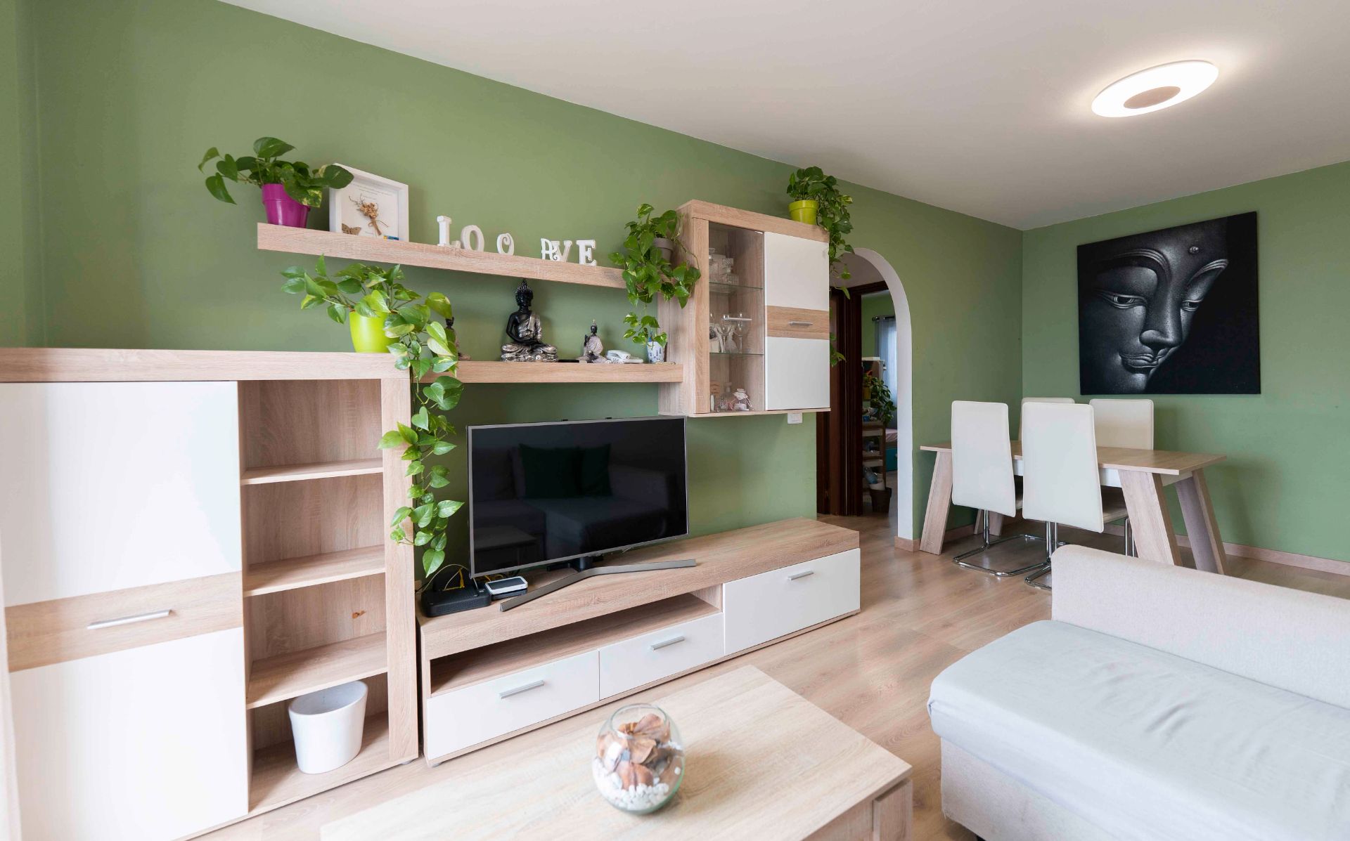 Living room of Flat for sale in Los Realejos  with Air Conditioner, Parquet flooring and Balcony