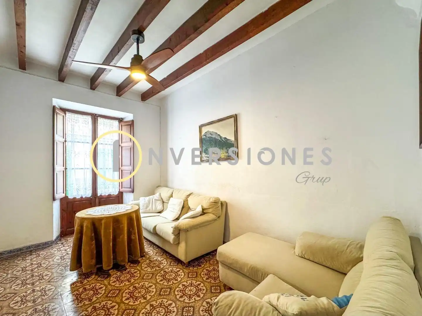 Sala de estar de Casa o chalet en venta en Petra con Jardín privado, Terraza y Trastero