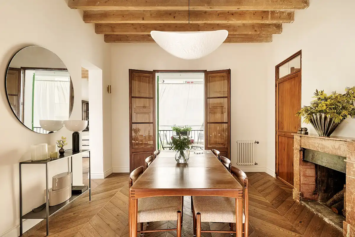Menjador de Apartament en venda en  Palma de Mallorca amb Aire condicionat, Calefacció i Terrassa