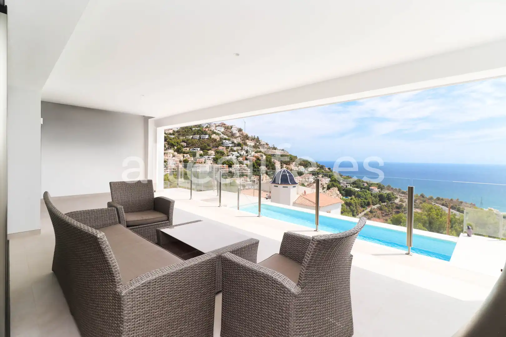 Terraza de Casa o chalet en venta en Altea con Aire acondicionado, Jardín privado y Terraza