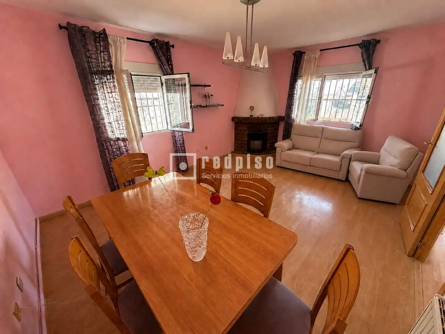 Dining room of Houses for sale in Trijueque  with Heating, Parquet flooring and Terrace