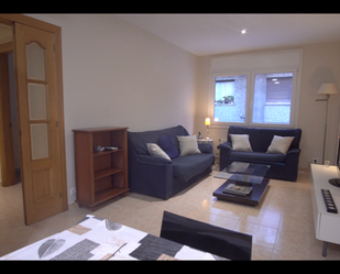 Living room of Flat to rent in  Barcelona Capital  with Air Conditioner, Parquet flooring and Furnished