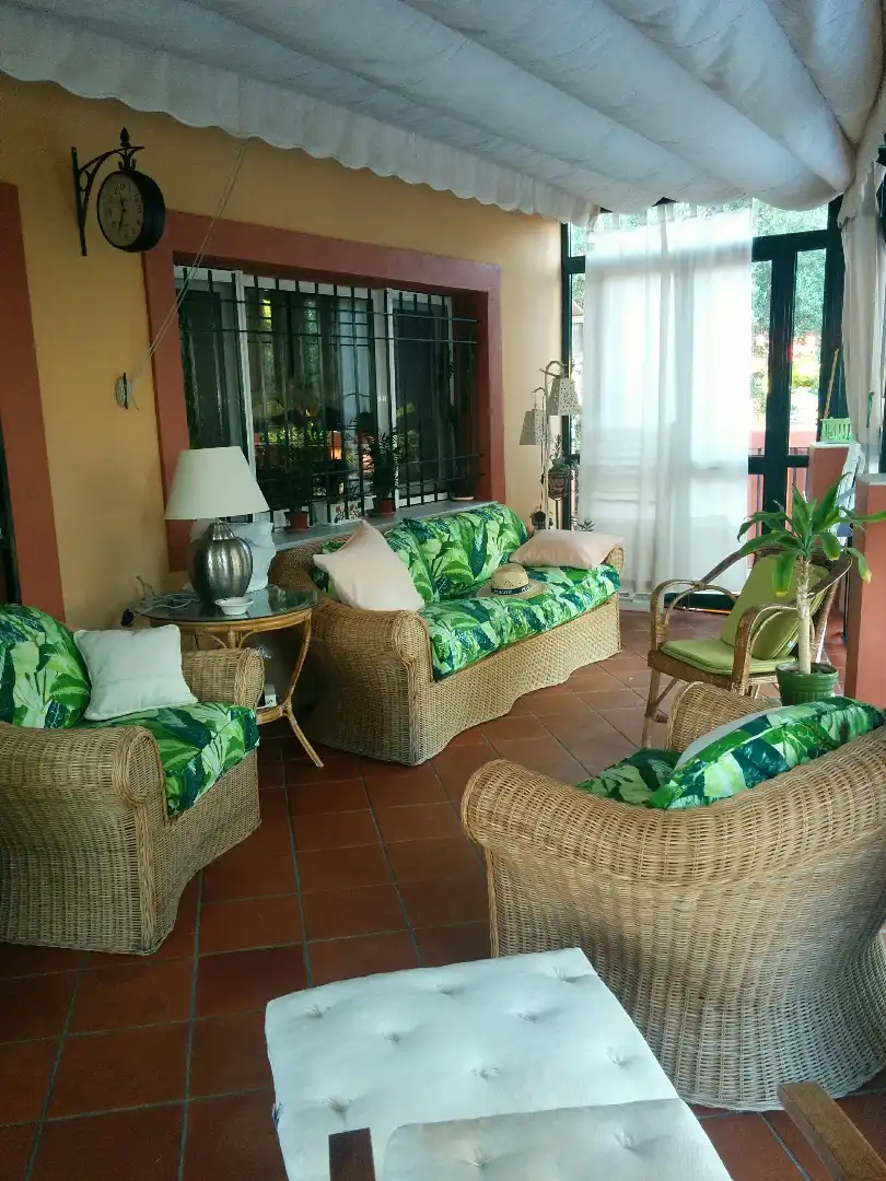 Terrassa de Casa o xalet en venda en Alcalá de Guadaira amb Aire condicionat, Calefacció i Jardí privat