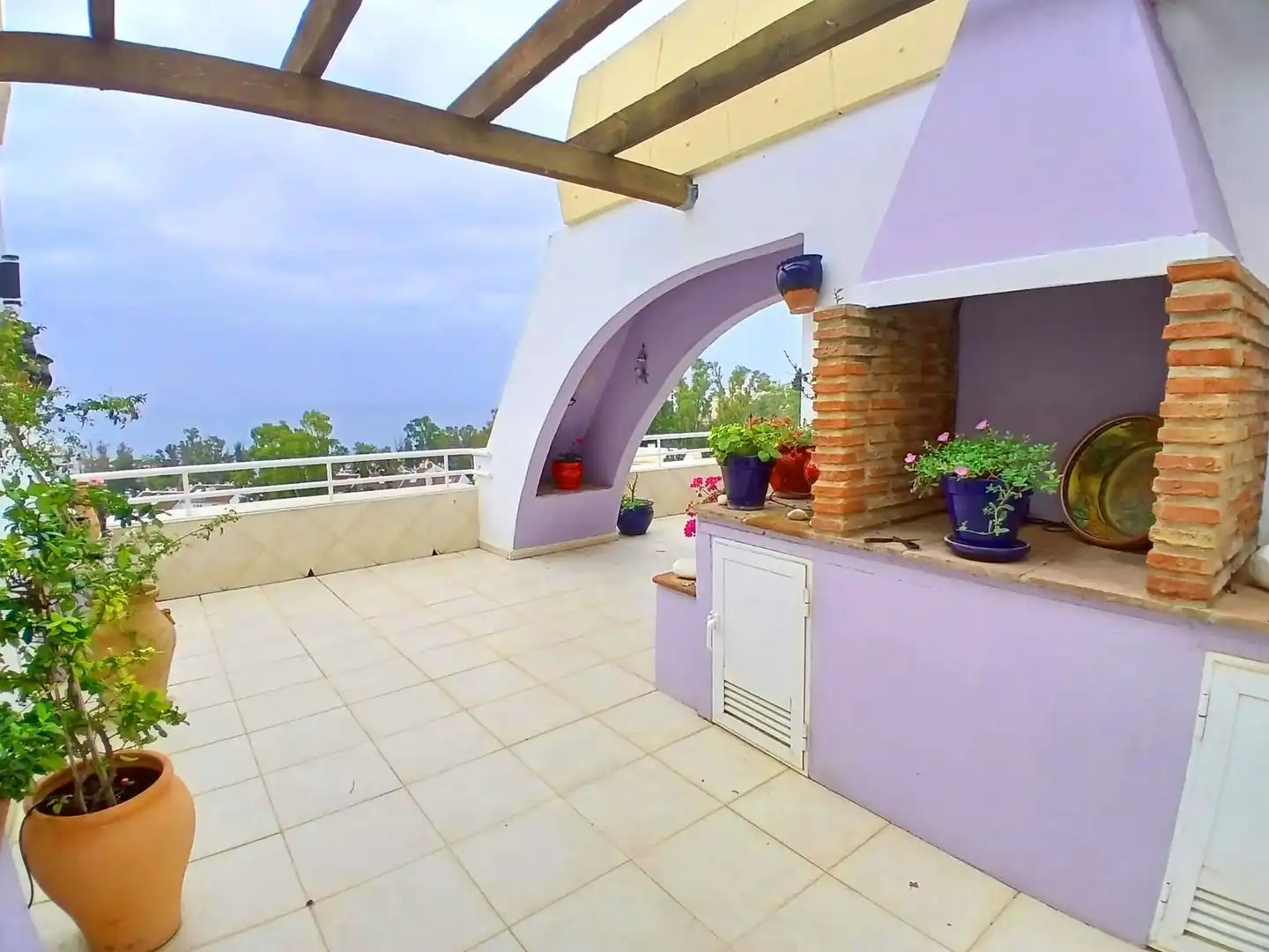 Terrasse von Dachboden zum Verkauf in Benalmádena mit Klimaanlage, Terrasse und Abstellraum
