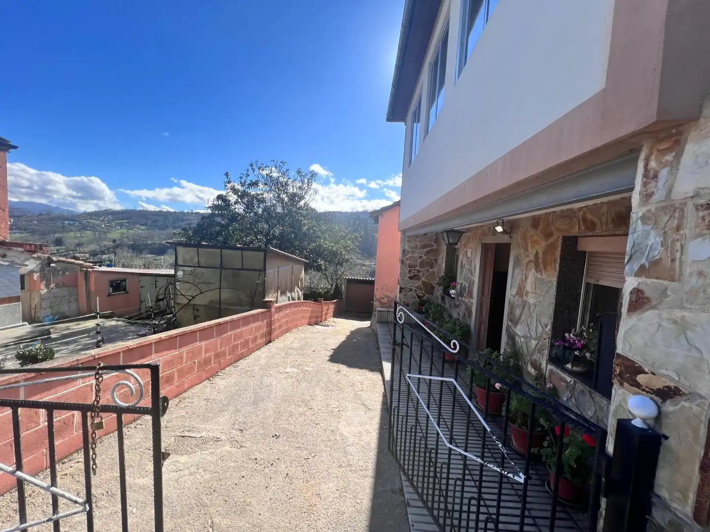 Exterior view of Houses for sale in Langreo  with Heating, Private garden and Furnished