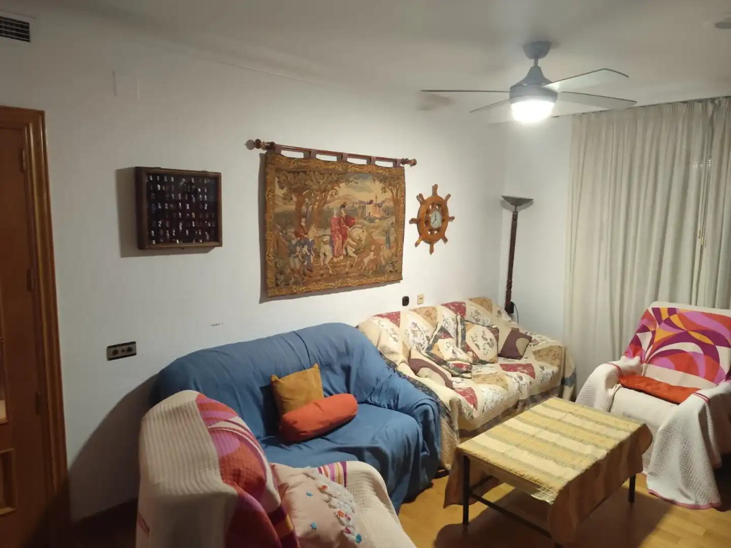 Sala de estar de Piso de alquiler en Murcia con Aire acondicionado, Calefacción y Trastero