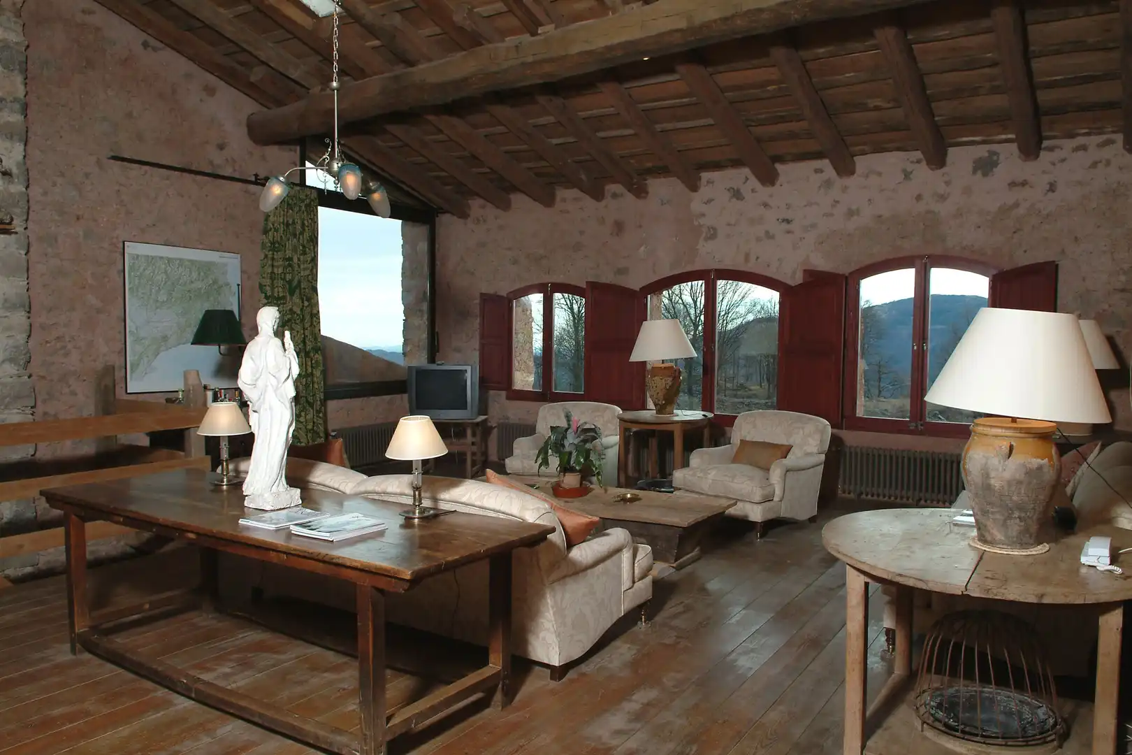 Sala de estar de Finca rústica en venta en Camprodon con Calefacción, Jardín privado y Terraza