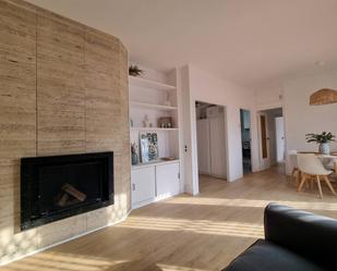 Living room of Flat to rent in  Barcelona Capital  with Heating, Parquet flooring and Terrace
