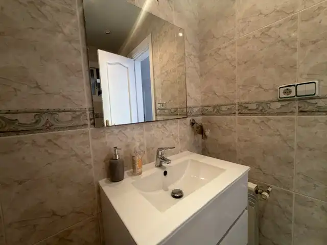 Badezimmer von Wohnung zum Verkauf in Vilassar de Dalt mit Heizung, Ofen und Balkon