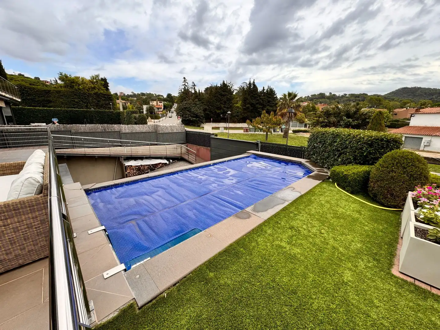 Piscina de Casa o chalet en venta en Vallromanes con Aire acondicionado, Calefacción y Jardín privado