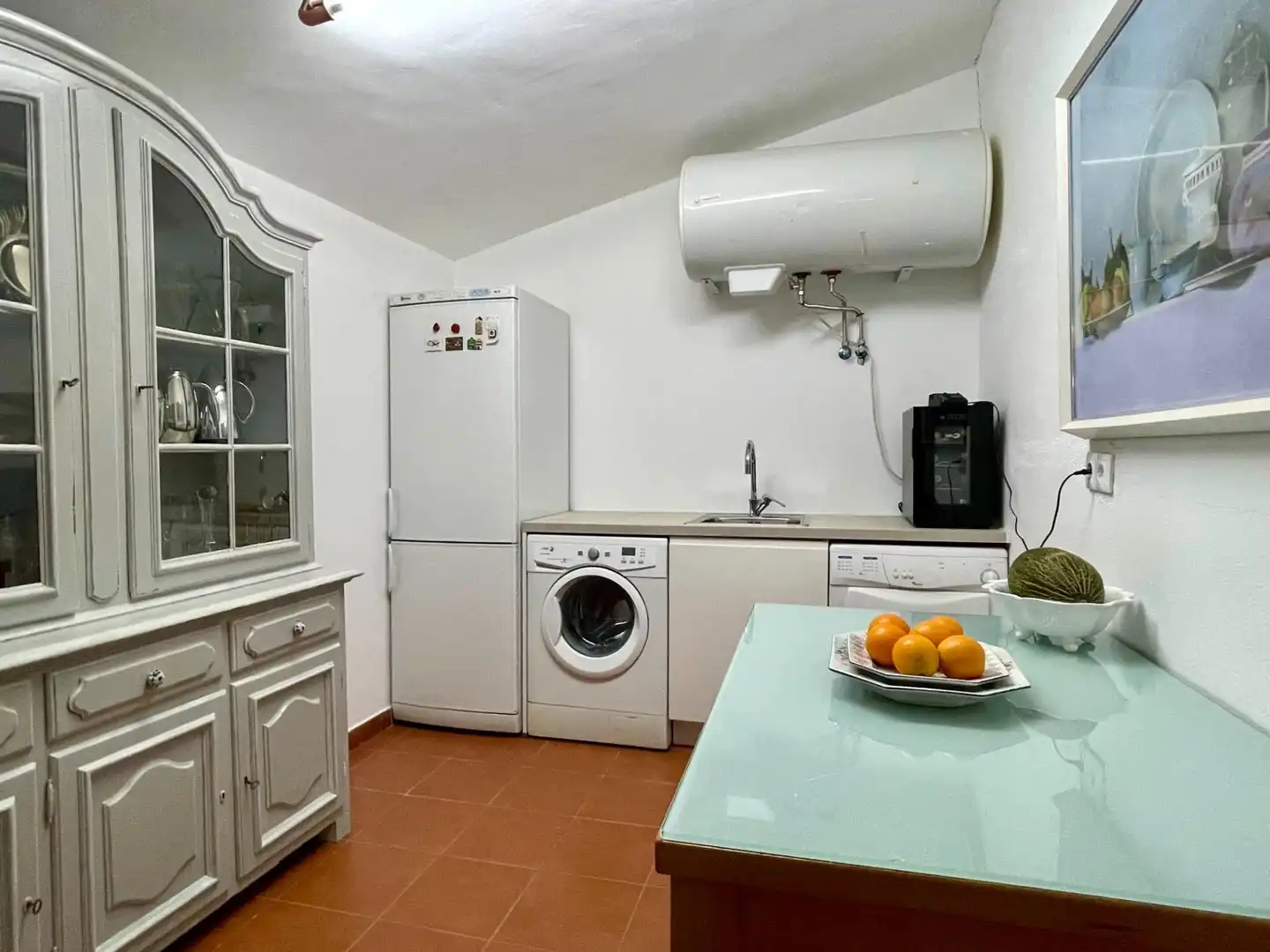 Cuina de Casa o xalet en venda en Galindo y Perahuy amb Calefacció, Jardí privat i Terrassa