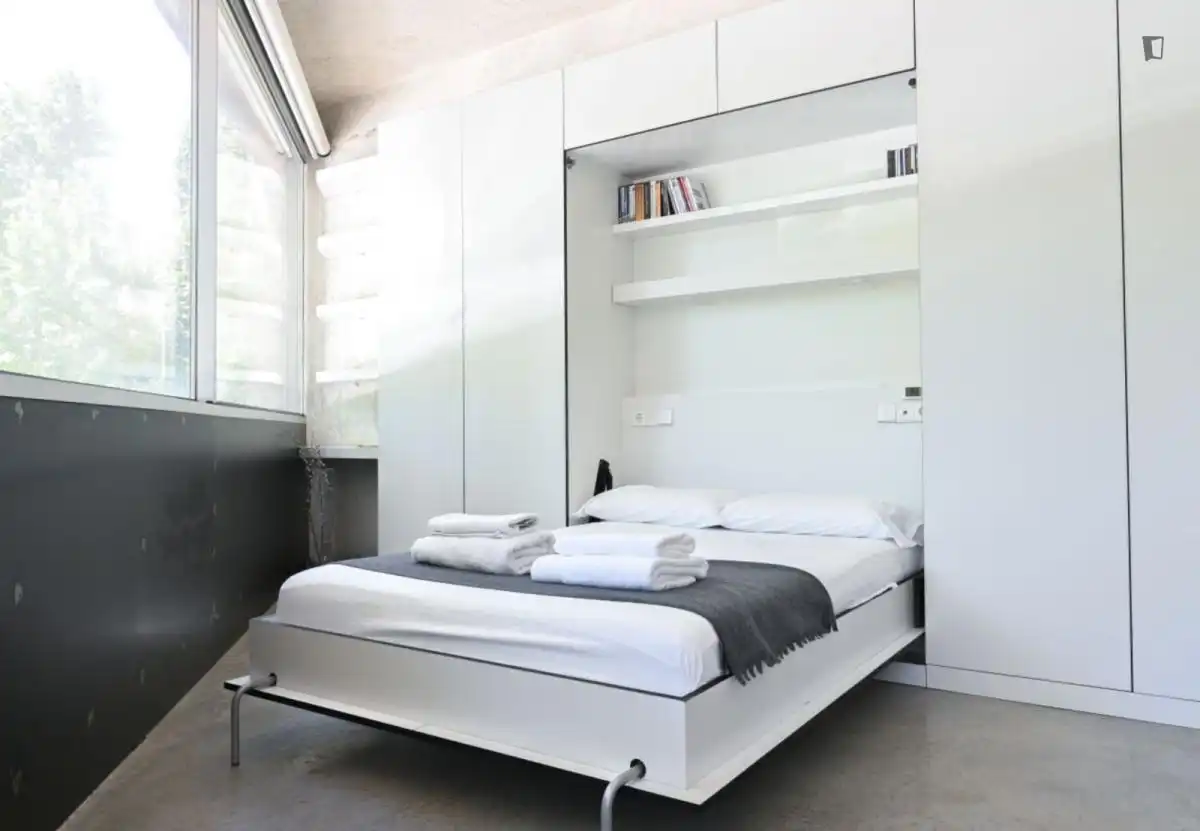 Bedroom of Study for rent in Madrid  with Air Conditioner, Heating and Furnished