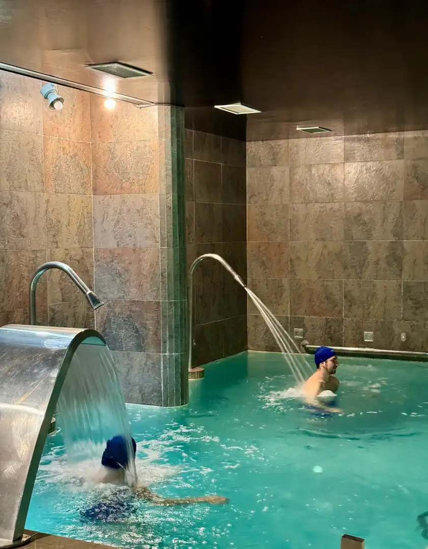 Piscina de Casa adosada en venta en Hoyos del Espino con Calefacción, Parquet y Jacuzzi
