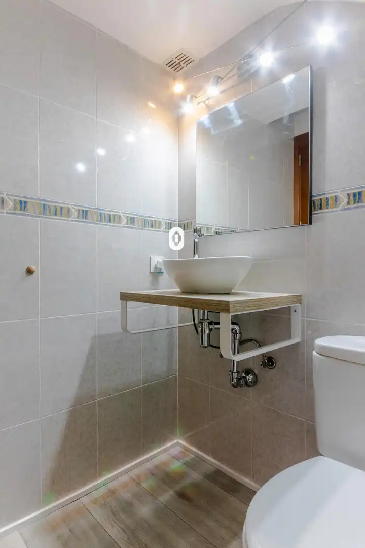 Bany de Casa adosada en venda en Sa Pobla amb Aire condicionat, Jardí privat i Parquet