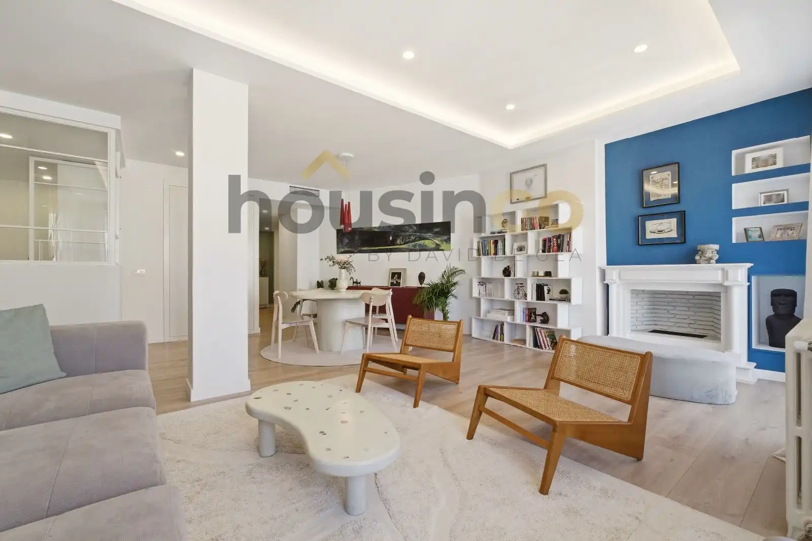 Sala de estar de Piso de alquiler en Madrid con Aire acondicionado, Calefacción y Parquet