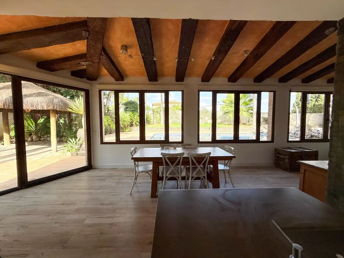Esszimmer von Haus oder Chalet zur Miete in San Antonio de Benagéber mit Klimaanlage, Heizung und Privatgarten