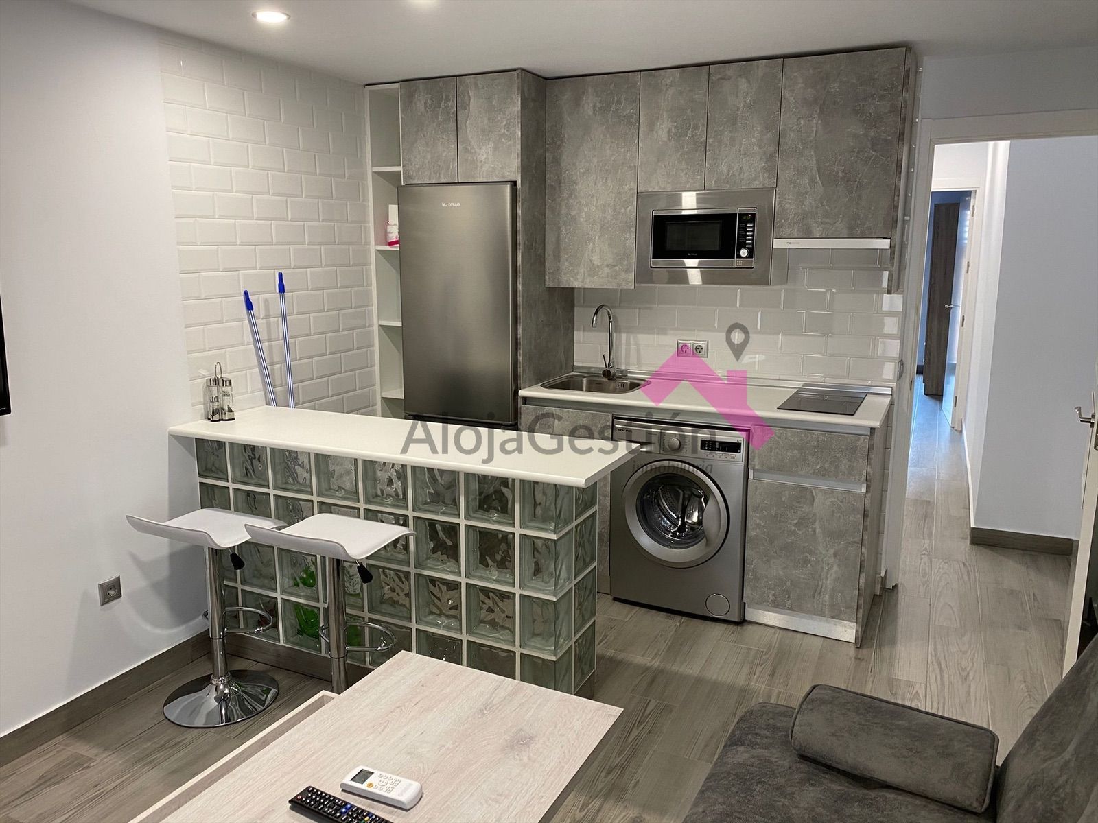 Cocina de Piso de alquiler en Plasencia con Aire acondicionado, Amueblado y Balcón