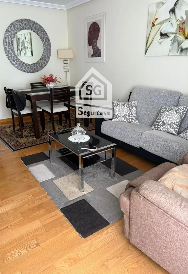 Living room of Flat for sale in Ourense Capital   with Heating, Terrace and Storage room