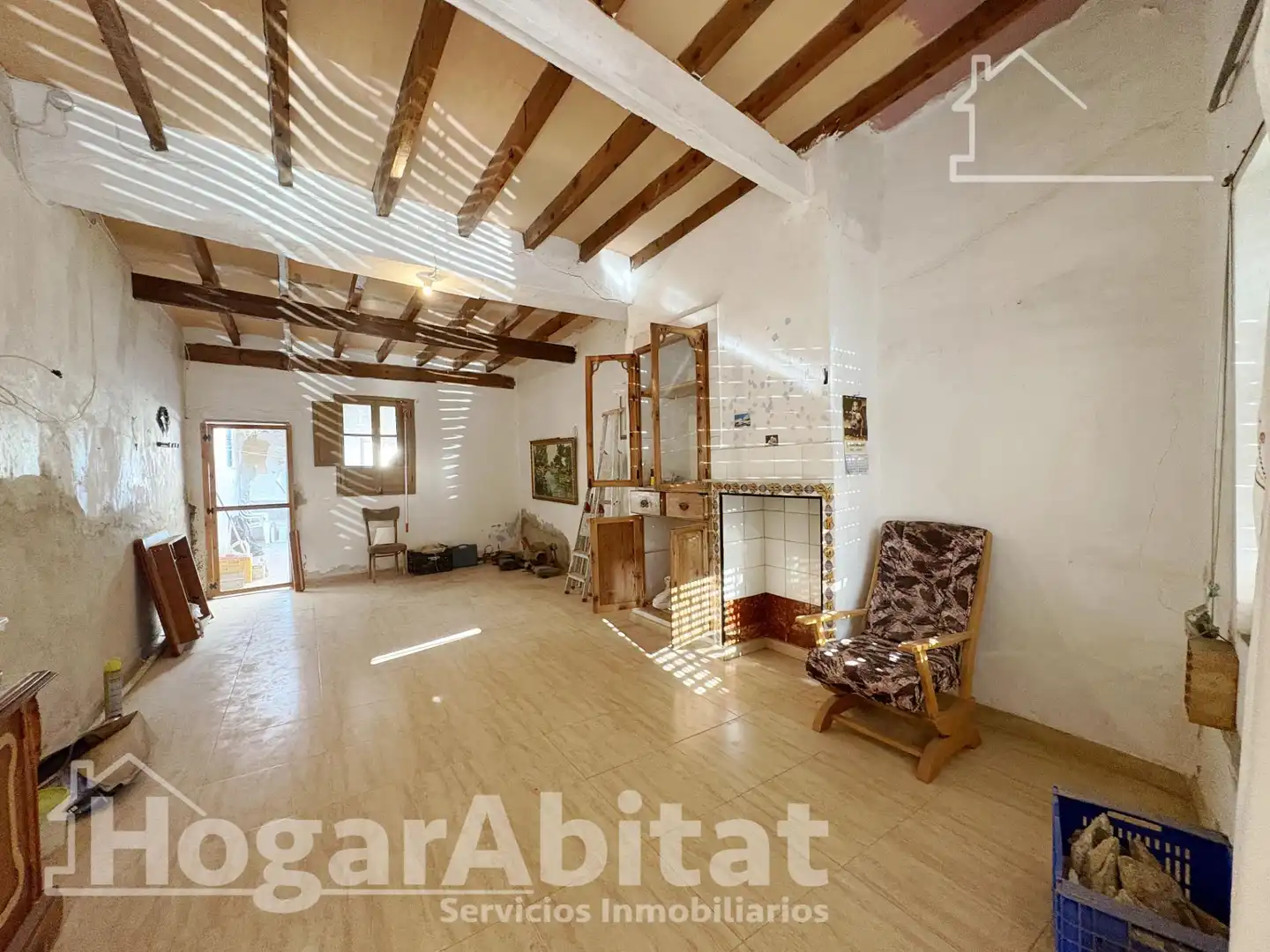 Sala de estar de Casa o chalet en venta en Tavernes de la Valldigna con Terraza, Trastero y Amueblado