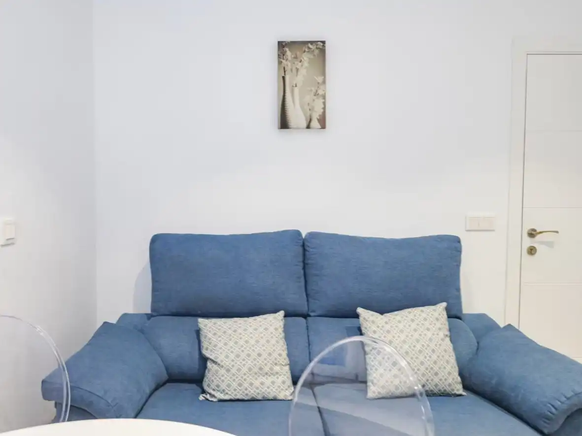 Living room of Flat for rent in Fuengirola  with Air Conditioner, Heating and Parquet flooring