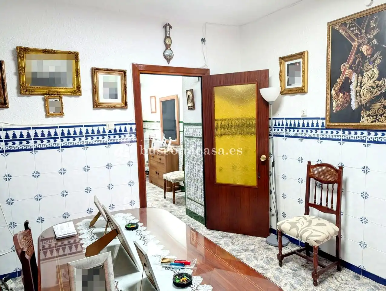 Menjador de Casa adosada en venda en Jaén amb Aire condicionat, Terrassa i Balcó