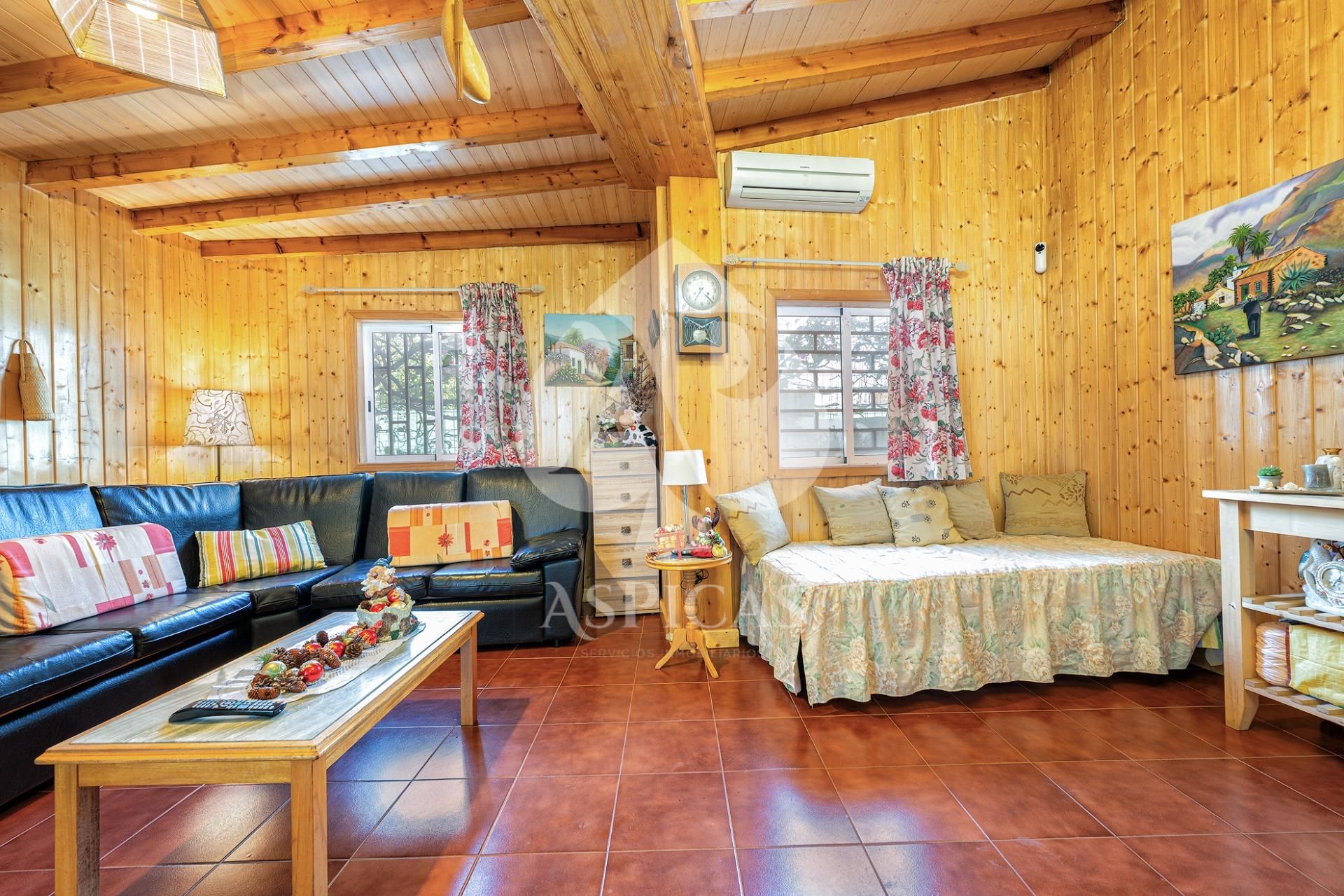 Sala de estar de Finca rústica en venta en Valsequillo de Gran Canaria con Aire acondicionado, Calefacción y Jardín privado