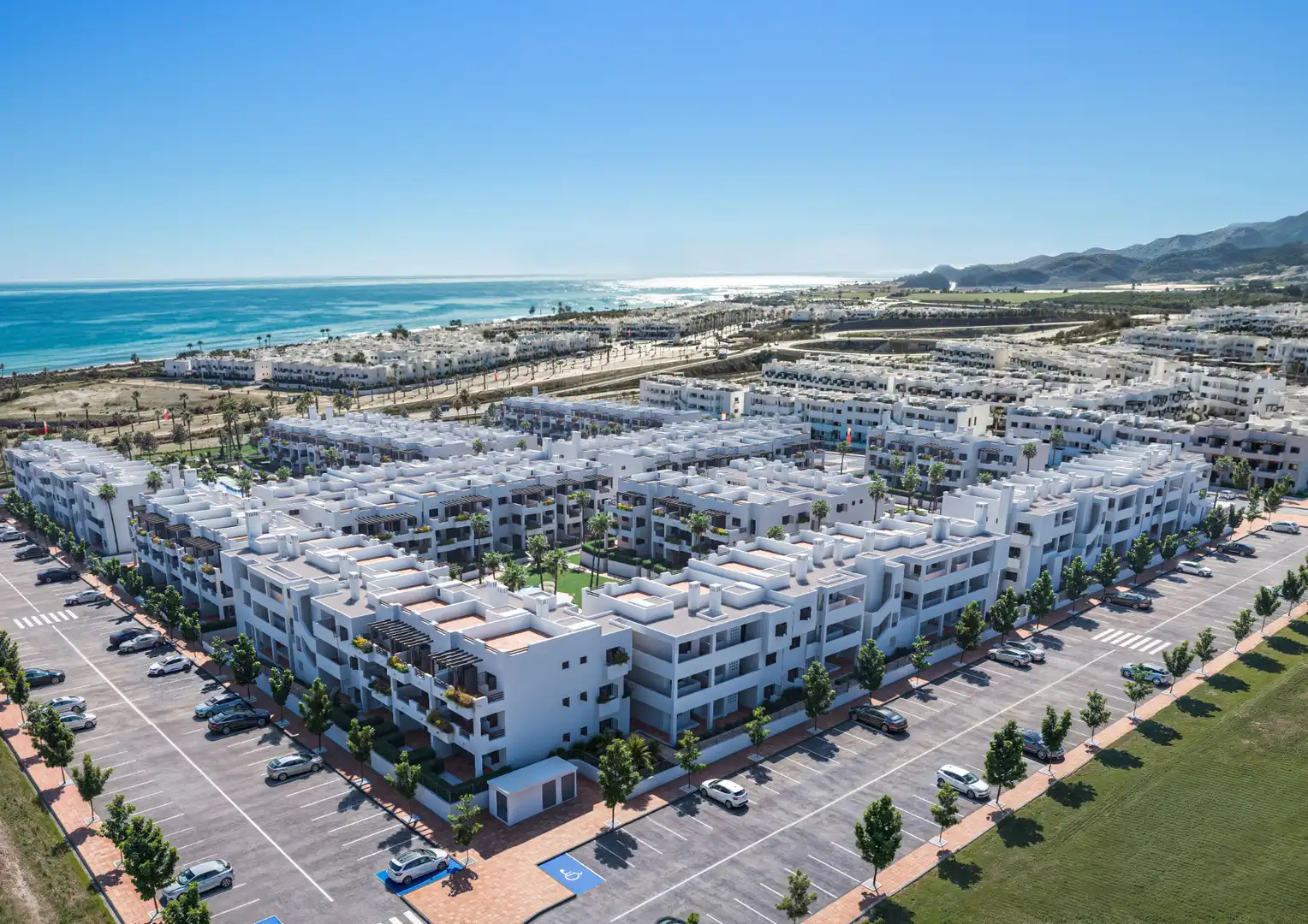 Mini appartamento di nuova costruzione con terrazza in vendita a San Juan de los Terreros